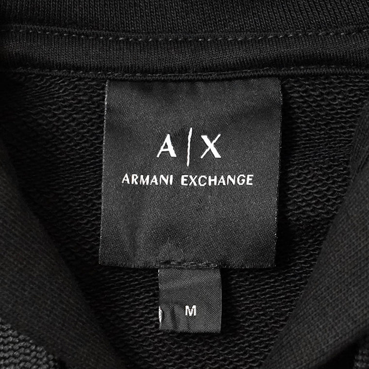ARMANI EXCHANGE メンズ ジップアップパーカー XM001293 AF20934 BLACK ブラック UC001