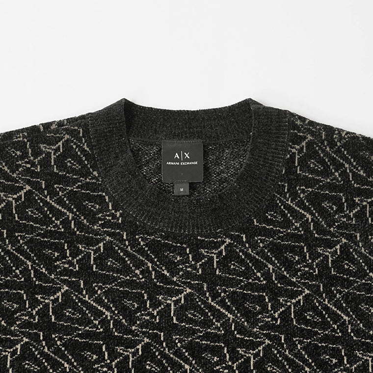 ARMANI EXCHANGE メンズ ニット XM001330 AF16916 BLACK AX LOGO ブラック FC196