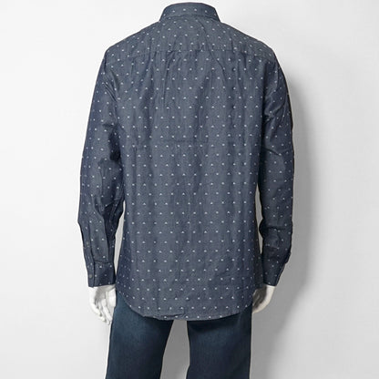 ARMANI EXCHANGE メンズ シャツ XM001716 AF17528 BIG LETTERING JACQUARD ブルー系 FB071