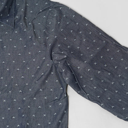 ARMANI EXCHANGE メンズ シャツ XM001716 AF17528 BIG LETTERING JACQUARD ブルー系 FB071