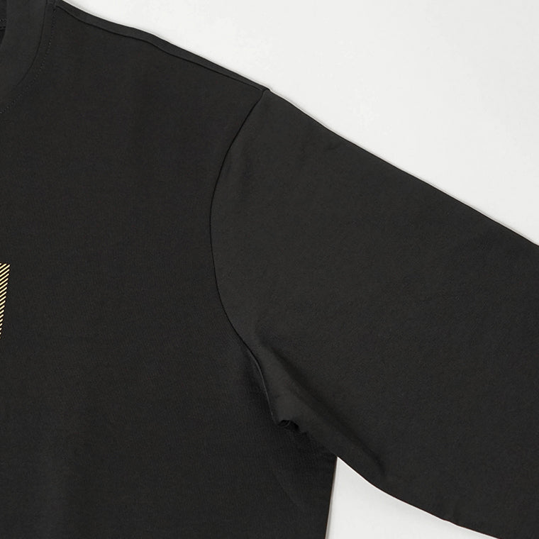 ARMANI EXCHANGE メンズ スウェットシャツ XM001892 AF10818 BLACK DIAGONAL GOLD ブラック MC237