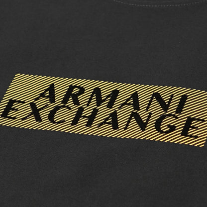 ARMANI EXCHANGE メンズ スウェットシャツ XM001892 AF10818 BLACK DIAGONAL GOLD ブラック MC237