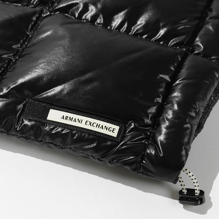 ARMANI EXCHANGE メンズ ダウンベスト XM003475 AF23755 BLACK ブラック UC001