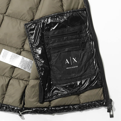 ARMANI EXCHANGE メンズ ダウンベスト XM003475 AF23755 BLACK ブラック UC001