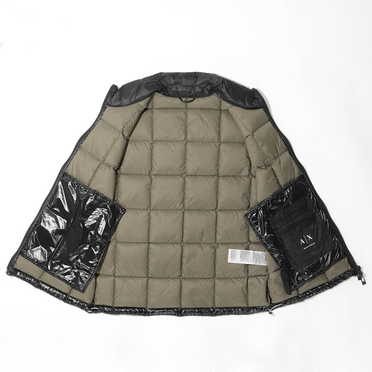 ARMANI EXCHANGE メンズ ダウンベスト XM003475 AF23755 BLACK ブラック UC001