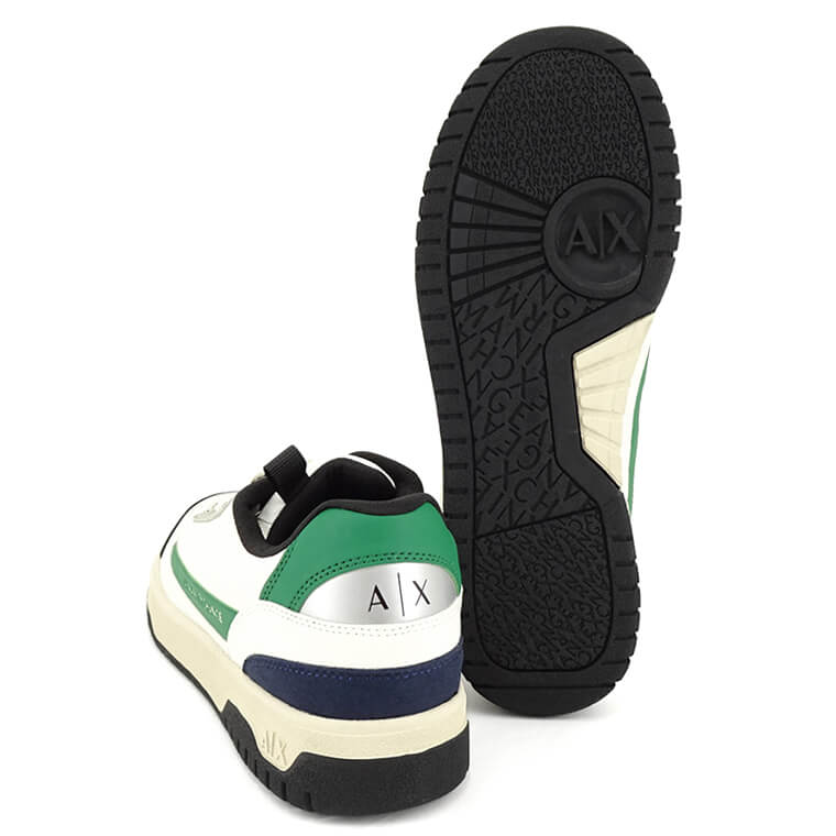〈美品〉ARMANI EXCHANGE【24cm】ダットスニーカー グリーン ARMANI EXCHANGE スニーカー 「A|X アルマーニ エクスチェンジ