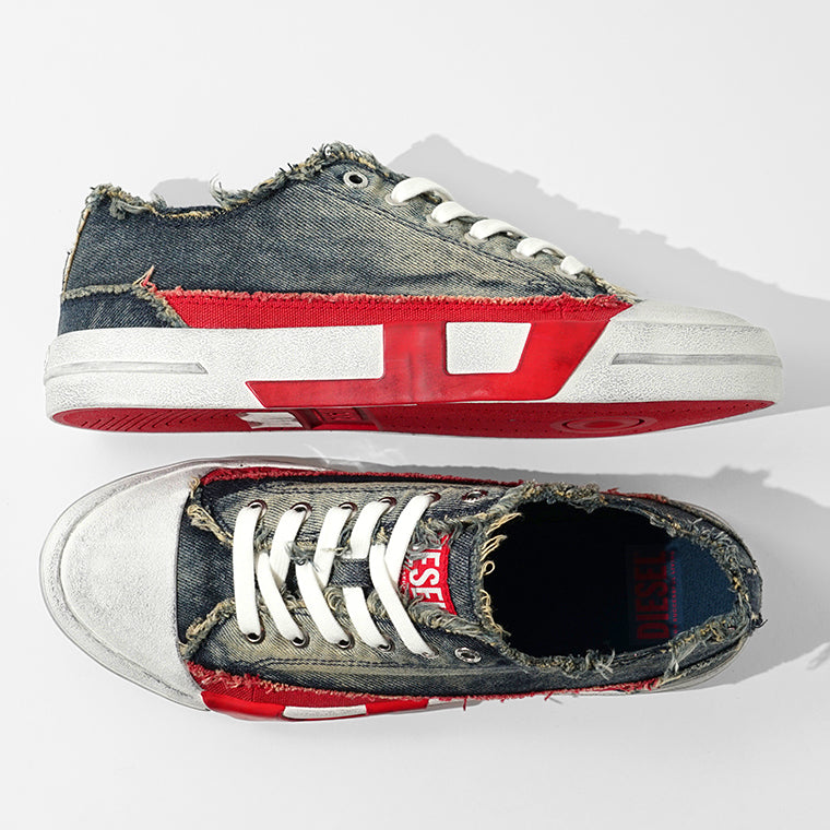 DIESEL メンズ スニーカー S D VERSE LOW II Y03722 P7521 INDIGO デニムブルー T6067