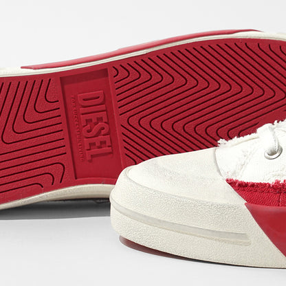 DIESEL メンズ スニーカー S D VERSE LOW II Y03722 P8114 BRIGHT WHITE RACING RED ホワイト HA690