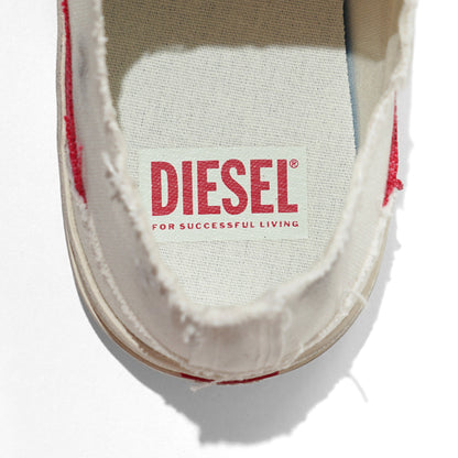 DIESEL メンズ スニーカー S D VERSE LOW II Y03722 P8114 BRIGHT WHITE RACING RED ホワイト HA690