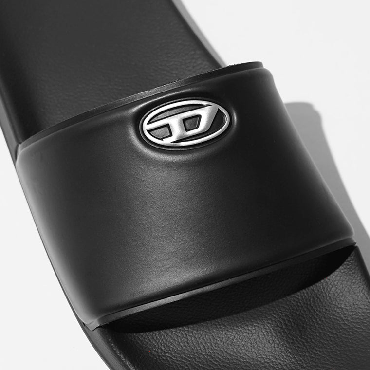 DIESEL メンズ サンダル SA BLOOP Y03915 P7621 BLACK SILVER ブラック H7591