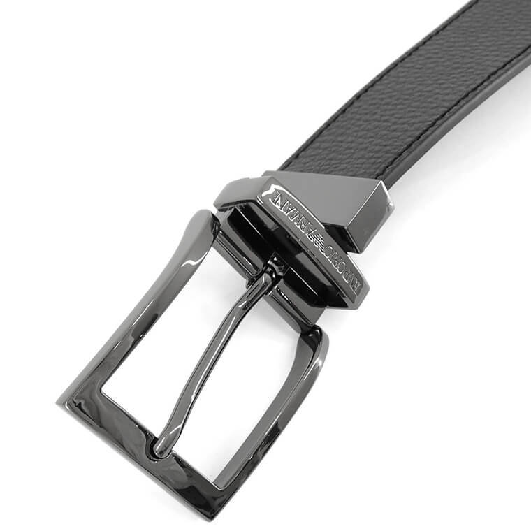 エンポリオアルマーニ EMPORIO ARMANI メンズ ベルト ブラック グレー