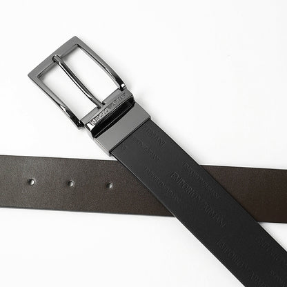 EMPORIO ARMANI メンズ ベルト Y4S426 YTU5J NERO T.MORO ブラック ブラウン 88044