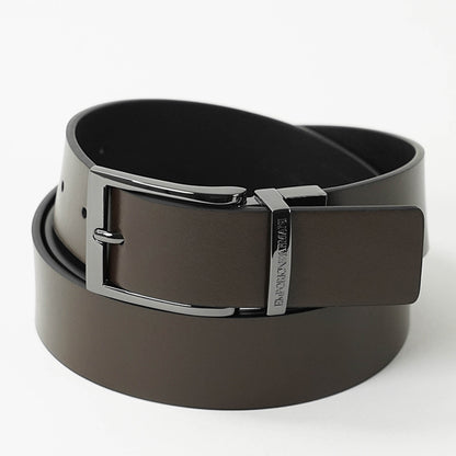 EMPORIO ARMANI メンズ ベルト Y4S426 YTU5J NERO T.MORO ブラック ブラウン 88044