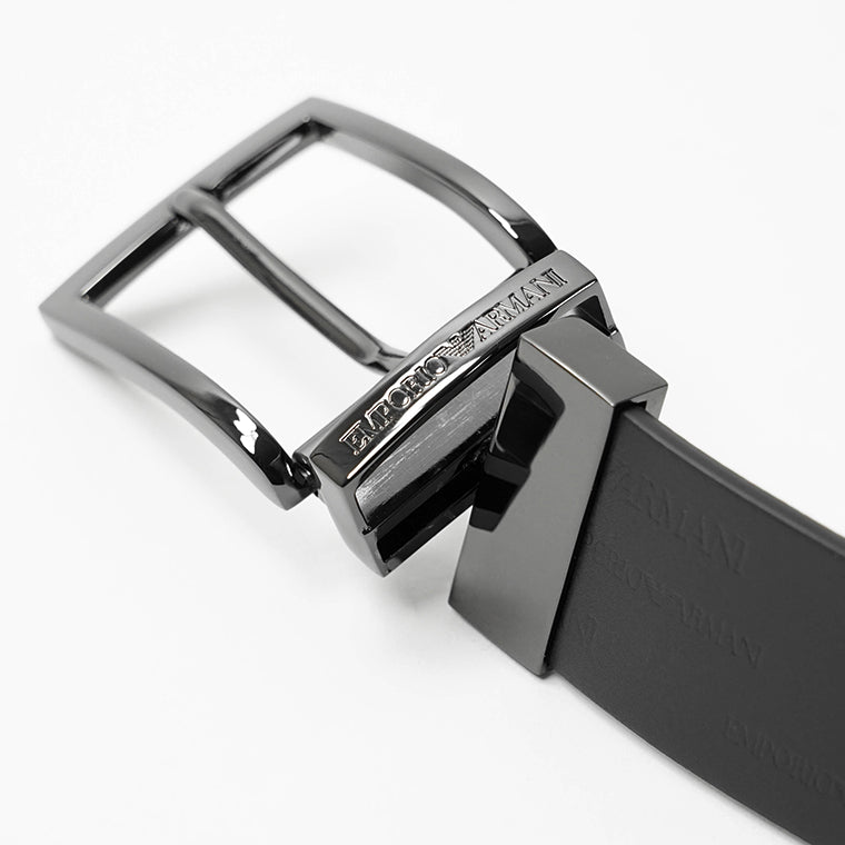 EMPORIO ARMANI メンズ ベルト Y4S426 YTU5J NERO T.MORO ブラック ブラウン 88044