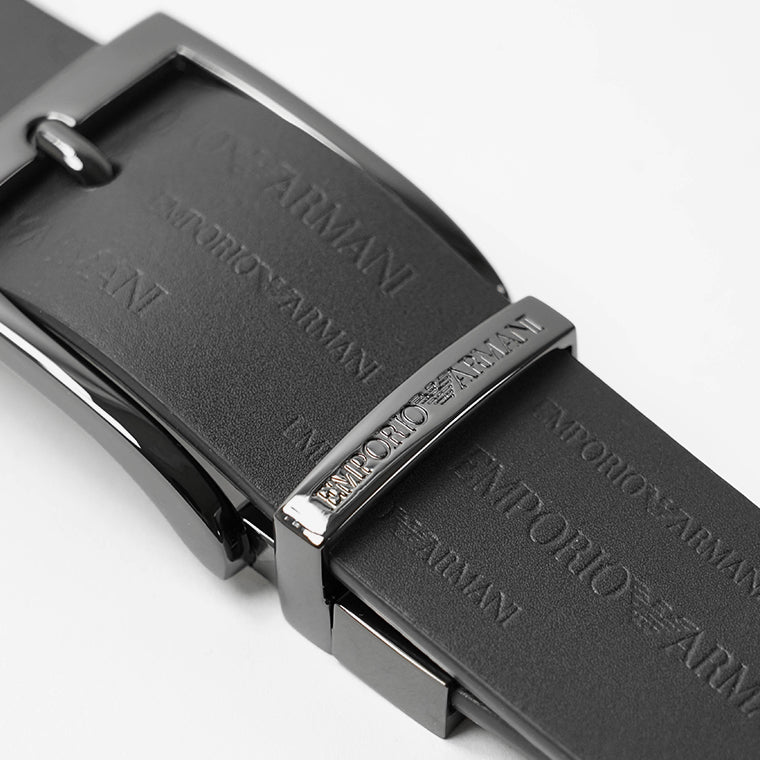 EMPORIO ARMANI メンズ ベルト Y4S426 YTU5J NERO T.MORO ブラック ブラウン 88044