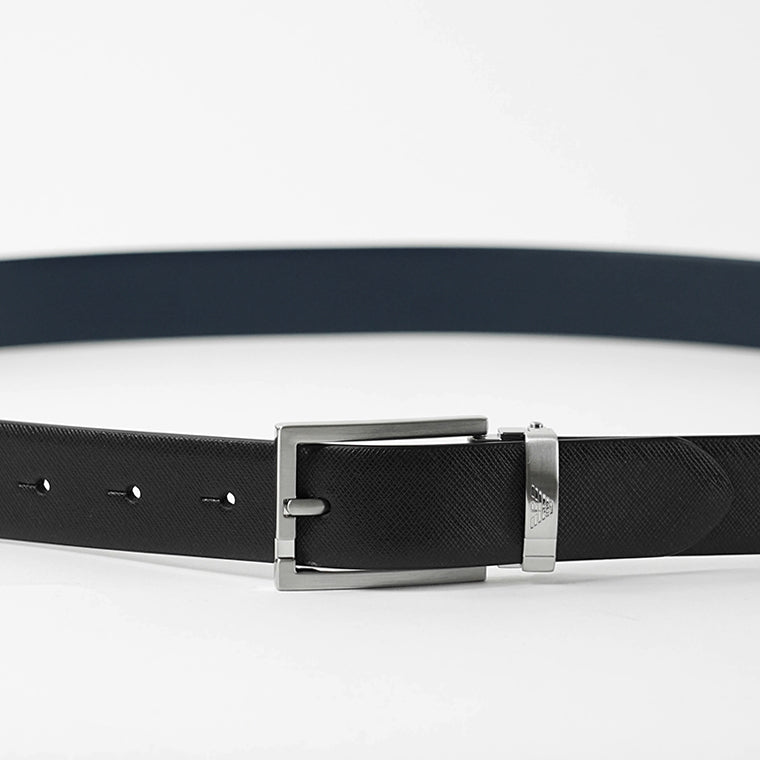 EMPORIO ARMANI メンズ ベルト Y4S498 YLP4E BLACK BLUE ブラック ブルー 81519