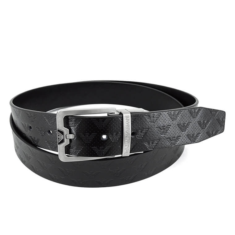 EMPORIO ARMANI メンズ ベルト Y4S502 Y221E BLACK BLACK ブラック 81386