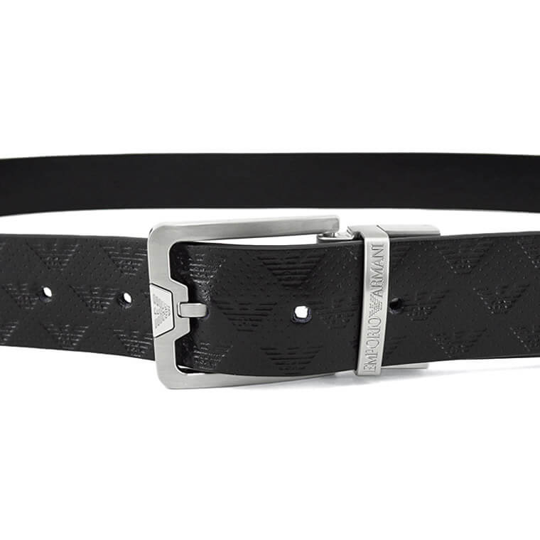 EMPORIO ARMANI メンズ ベルト Y4S502 Y221E BLACK BLACK ブラック 81386