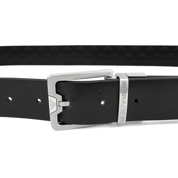 EMPORIO ARMANI メンズ ベルト Y4S502 Y221E BLACK BLACK ブラック 81386